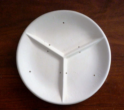 Three Section Round Candy Dish (FF 2187)