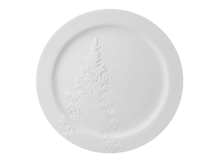 Rim Christmas Tree Plate