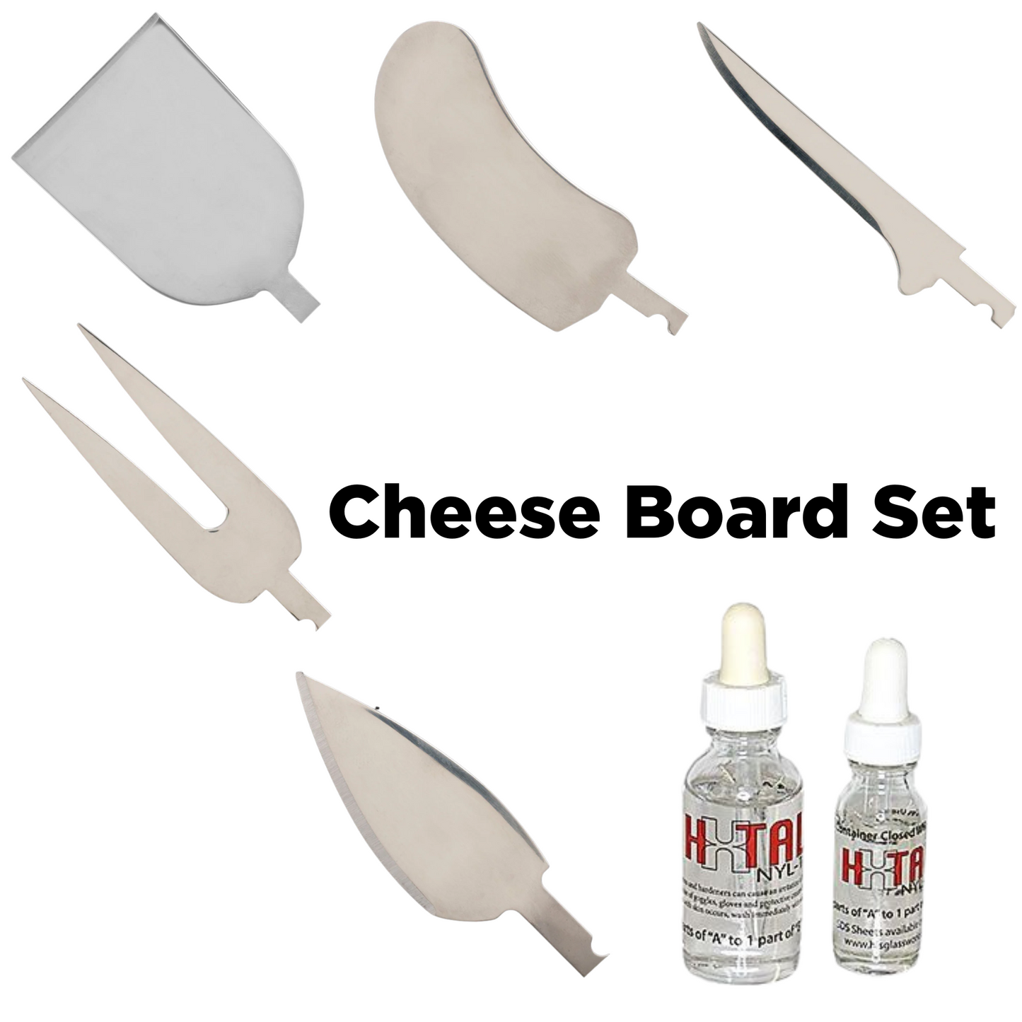 Cheese Board Set with Epoxy