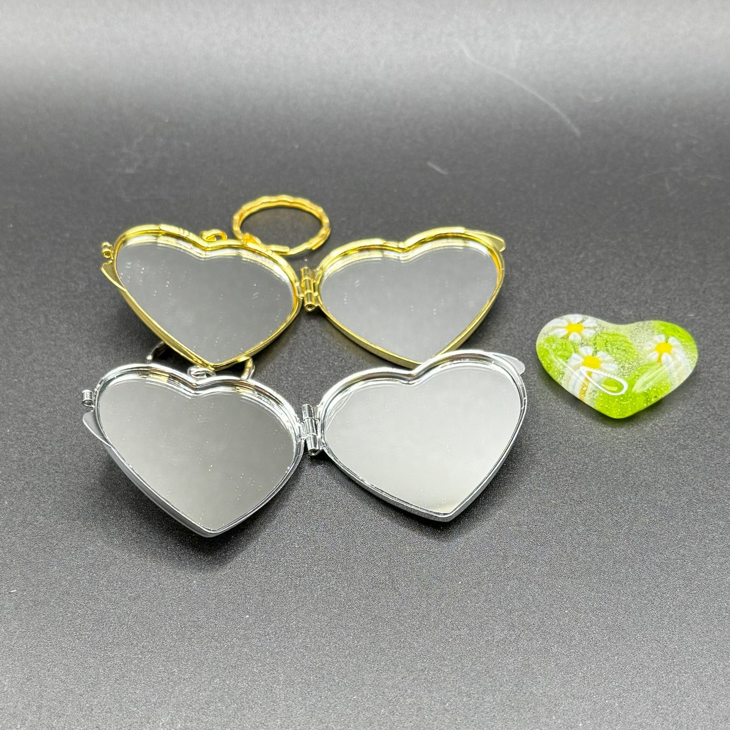 Golden Heart Mirror