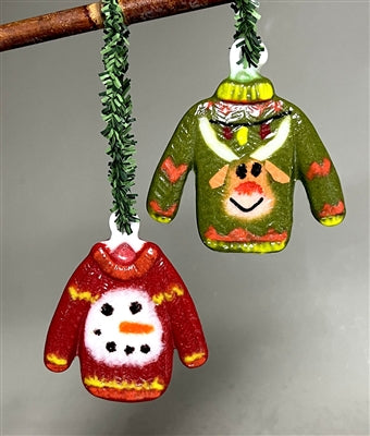 Two Holiday Sweater Ornaments (CPI LF246)