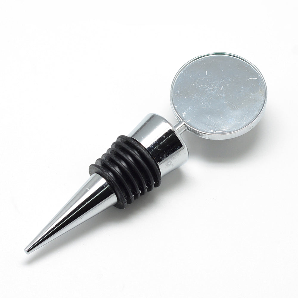Wine Bottle Stopper - Flat Round