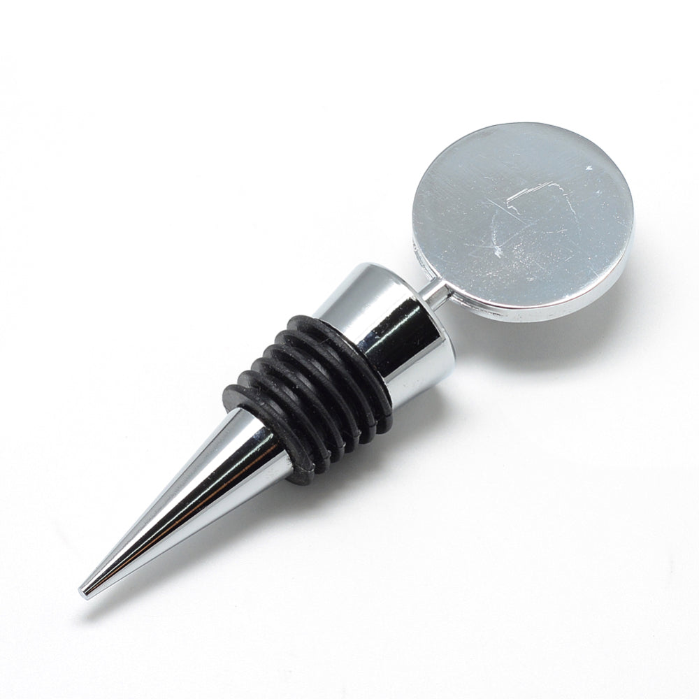Wine Bottle Stopper - Flat Round