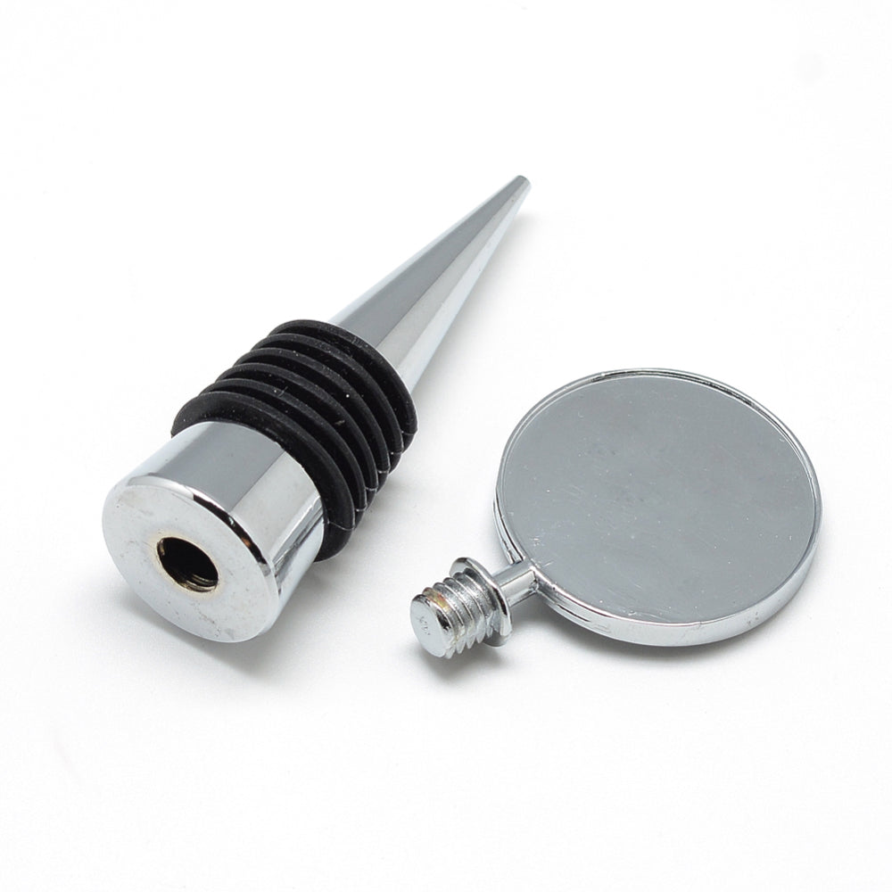 Wine Bottle Stopper - Flat Round