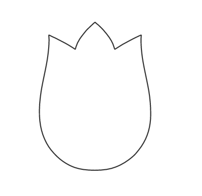 Vitrigraph Pull Plate - Tulip