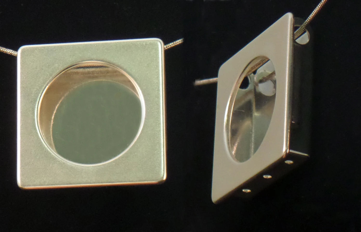 Gallery Pendant - Silver + Circle