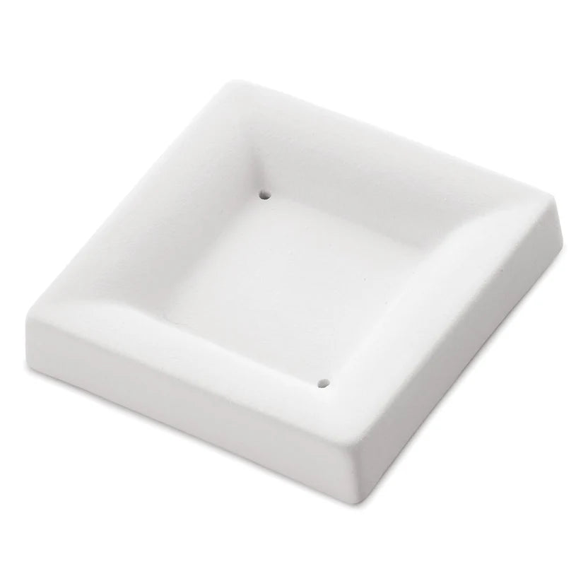 Square Plate, Simple Curve, 3.3 in. (BE 8901)