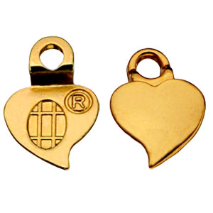 Gold-Plated Heart Earing Bails (24)