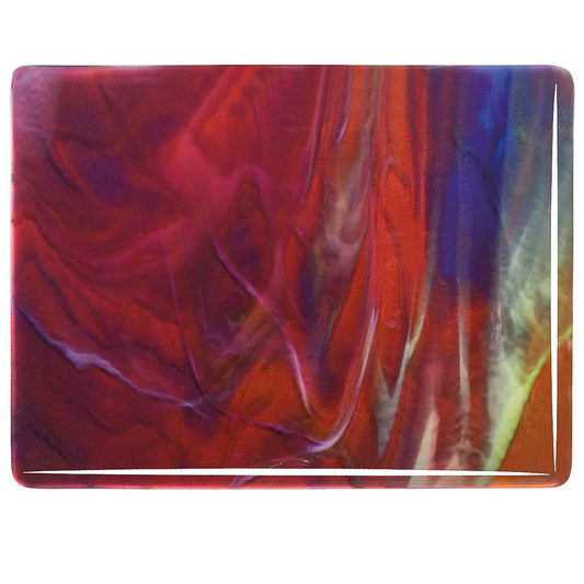 Cranberry Pink Transparent, Royal Blue Transparent, Spring Green Transparent, White Opalescent 3+ Color Mix, 3 mm