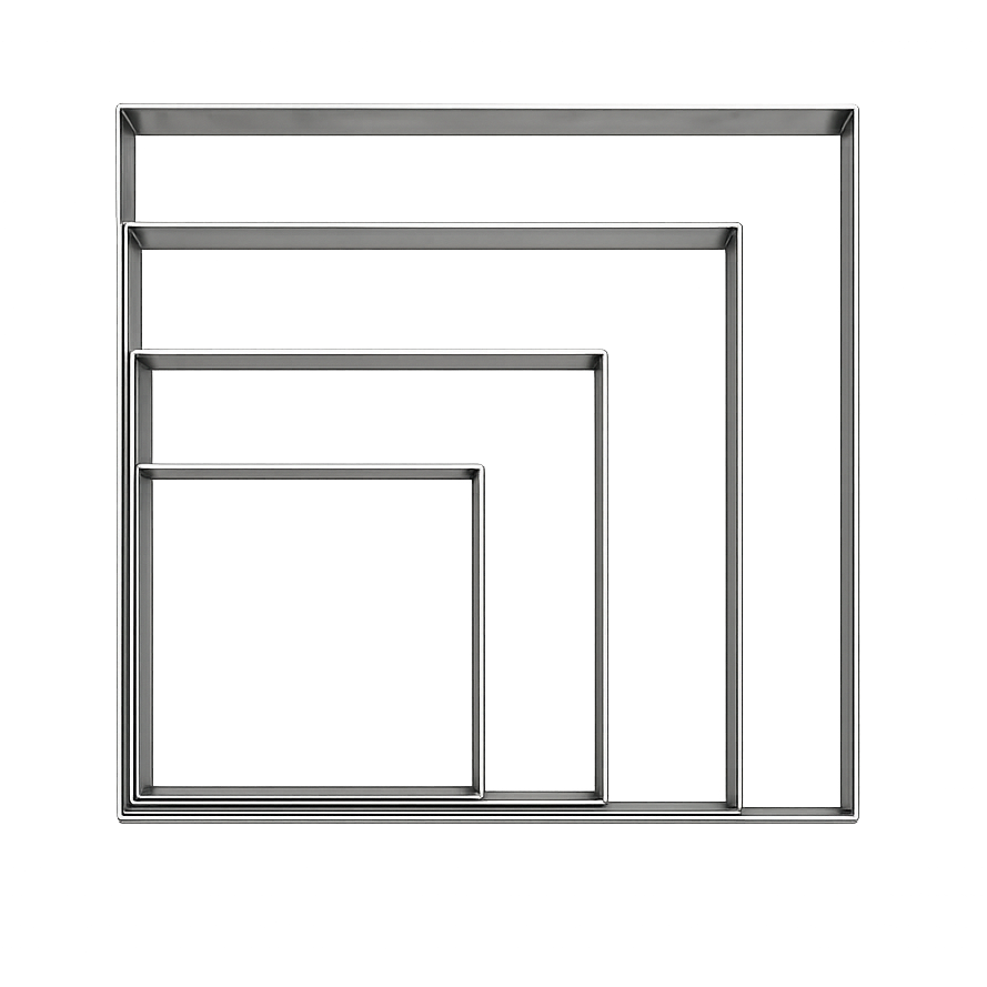 Square Casting Mold - 12.25" x 1"