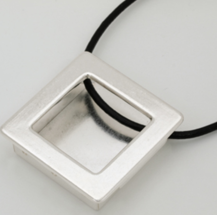 Gallery Pendant - Silver + Square