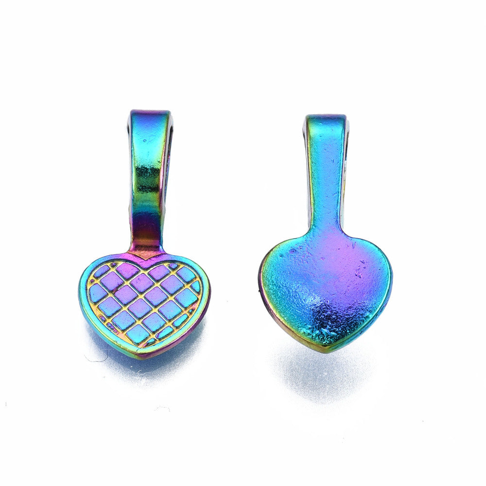 Rainbow Flat Pad Bails - Hearts (20)