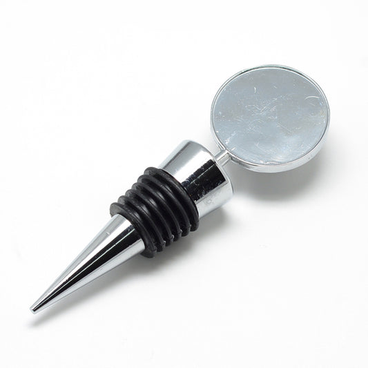 Wine Bottle Stopper - Flat Round