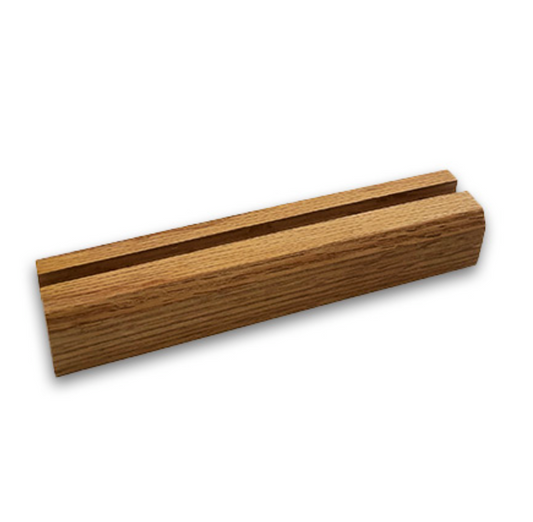 Oak Glass Art Stand 8 in.