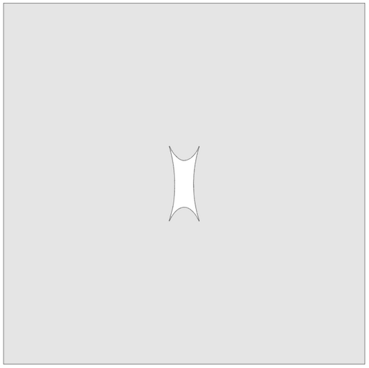 Vitrigraph Pull Plate - Indented Ribbon