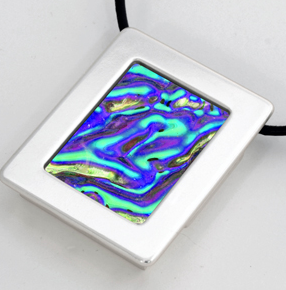 Gallery Pendant - Silver + Rectangle (6MM)