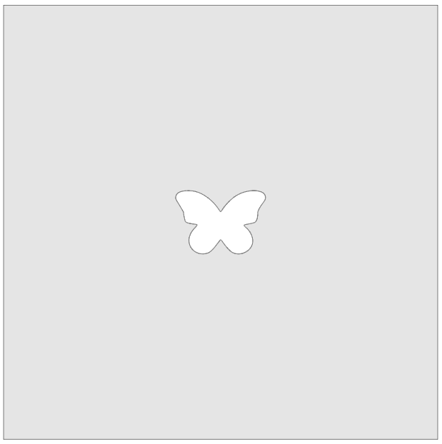 Vitrigraph Pull Plate - Butterfly