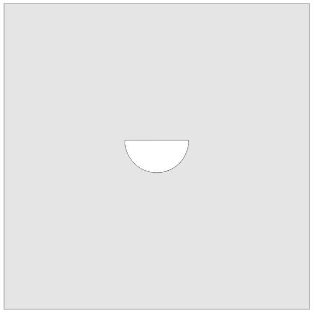 Vitrigraph Pull Plate - Half Circle