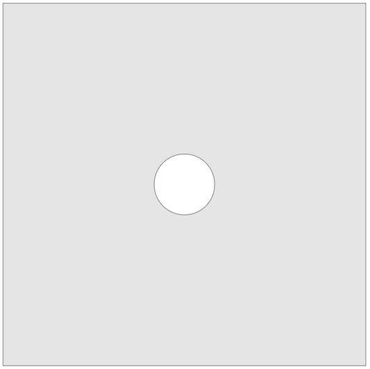 Vitrigraph Pull Plate - Circle (One Inch)