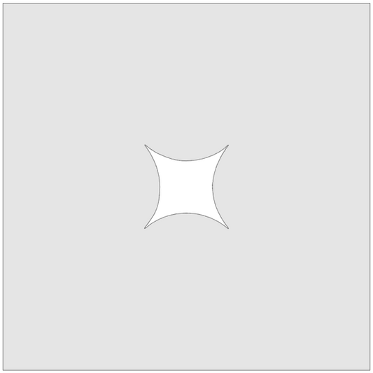 Vitrigraph Pull Plate - Perfect Square