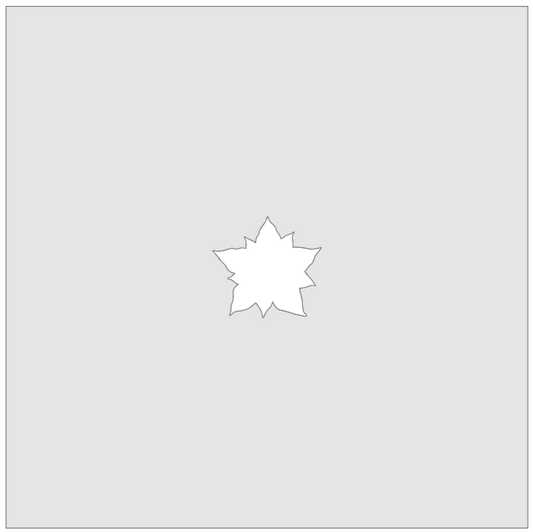 Vitrigraph Pull Plate - Poinsettia