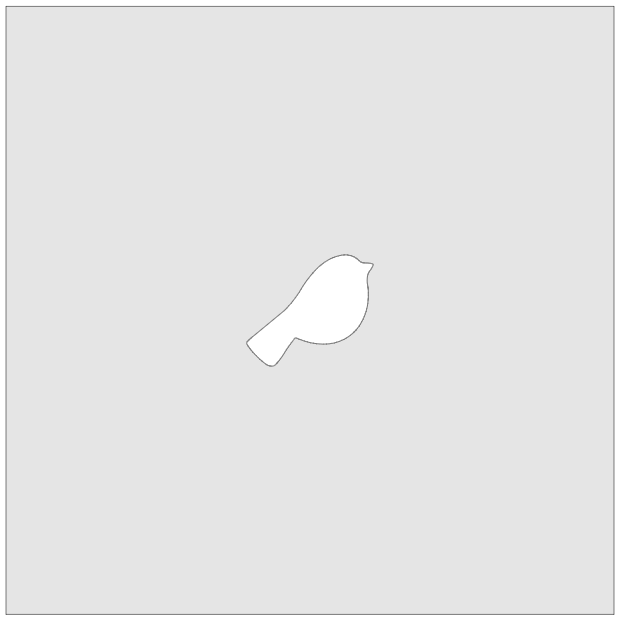 Vitrigraph Pull Plate - Bird 2