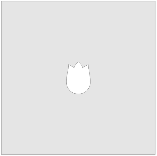 Vitrigraph Pull Plate - Tulip