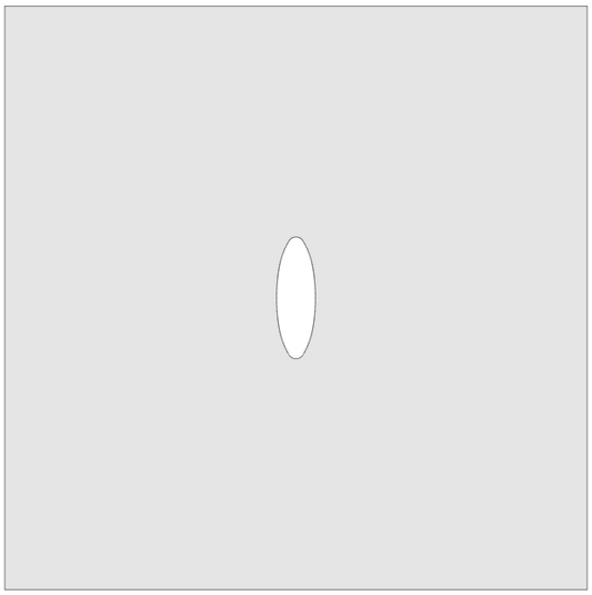 Vitrigraph Pull Plate - Skinny Oval