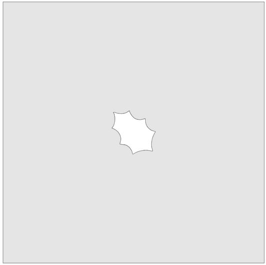 Vitrigraph Pull Plate - Holly Leaf
