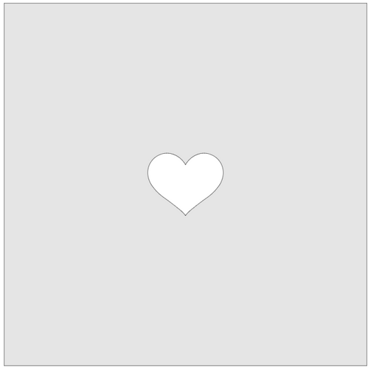 Vitrigraph Pull Plate - Heart