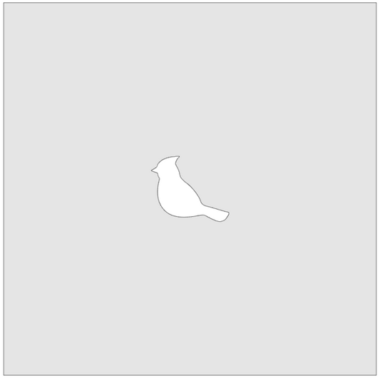 Vitrigraph Pull Plate - Bird