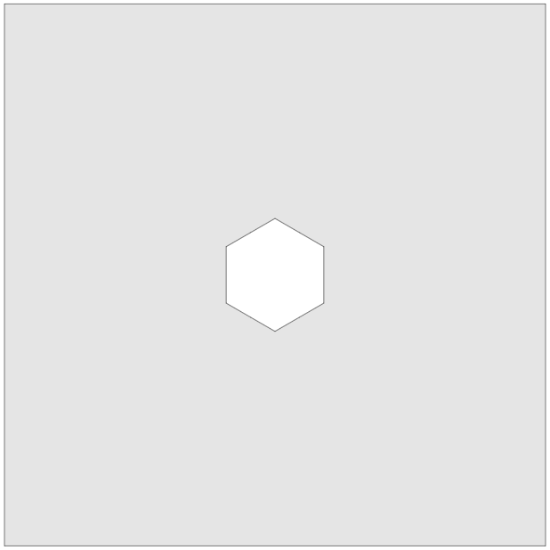 Vitrigraph Pull Plate - Hexagon