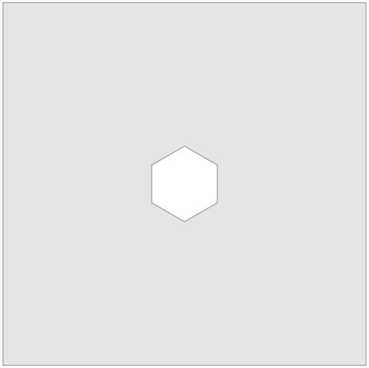 Vitrigraph Pull Plate - Hexagon