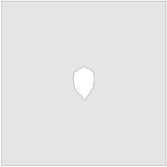 Vitrigraph Pull Plate - Petal