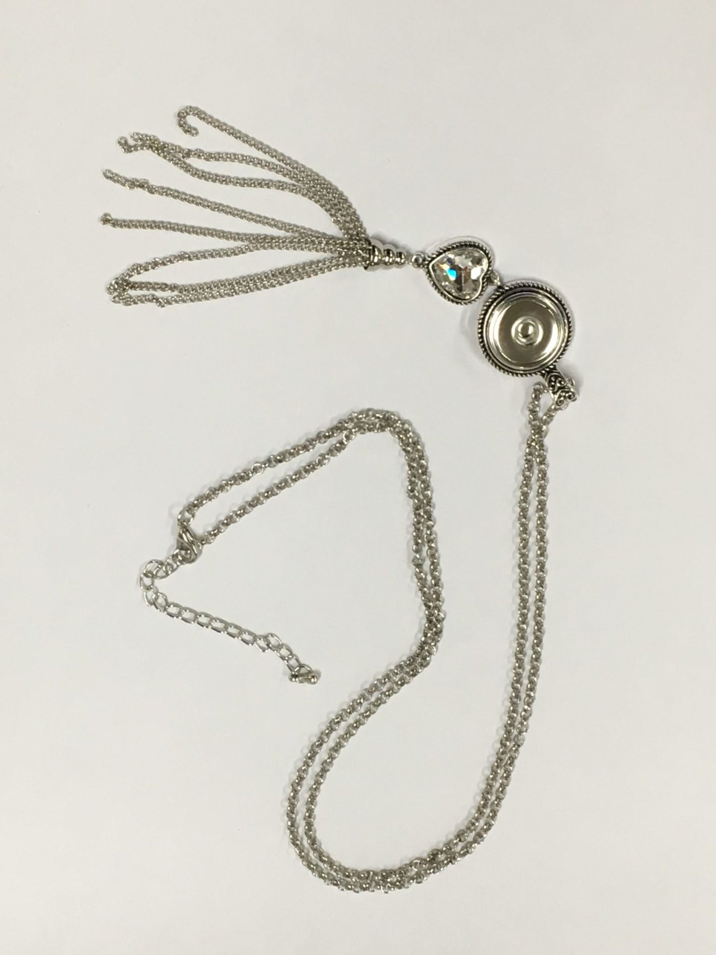 Necklace – Crystal Heart w/Rhinestones
