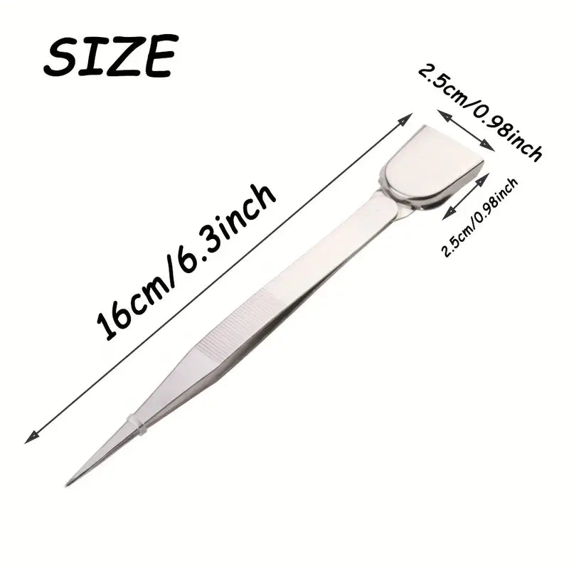 Stainless Steel Tweezers with Shovel