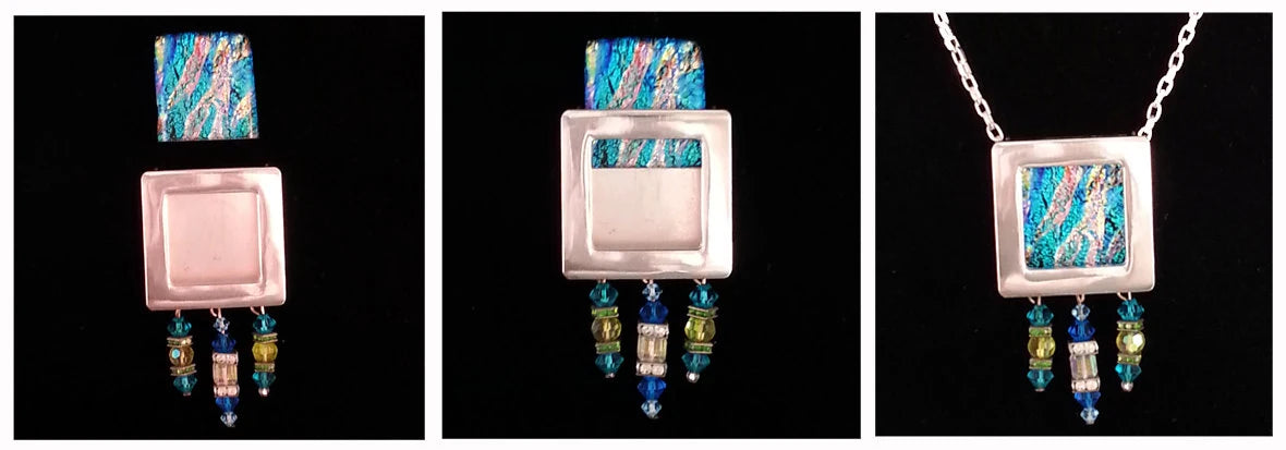 Gallery Pendant - Silver + Square