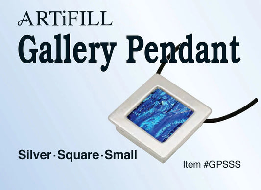 Gallery Pendant - Silver + Square