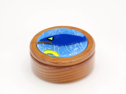 Round Wood Box - Clear Finish
